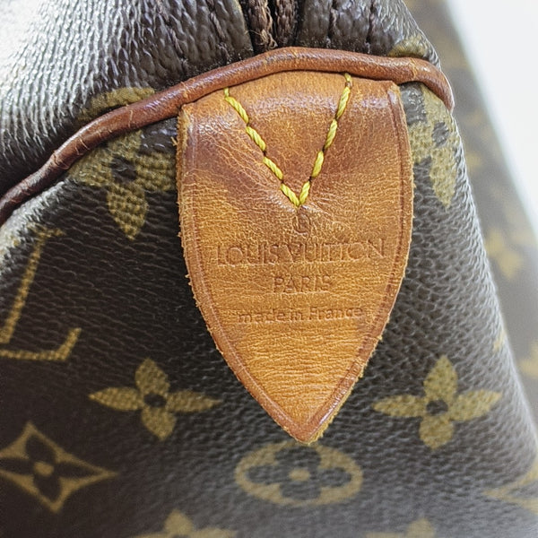 SPEEDY 35 Lona Revestida Monogram Marrón