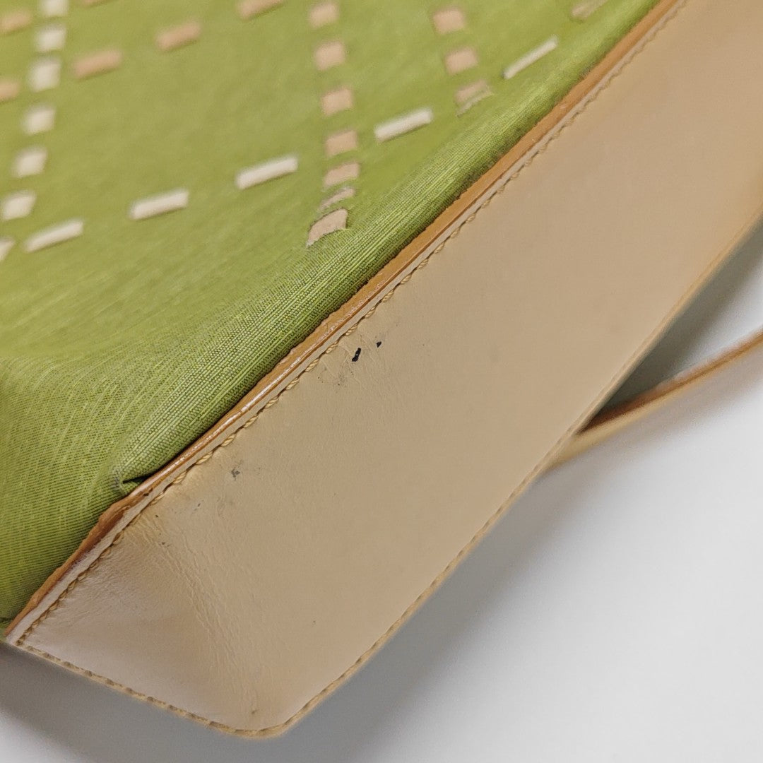 Fabric Shoulder Bag Green