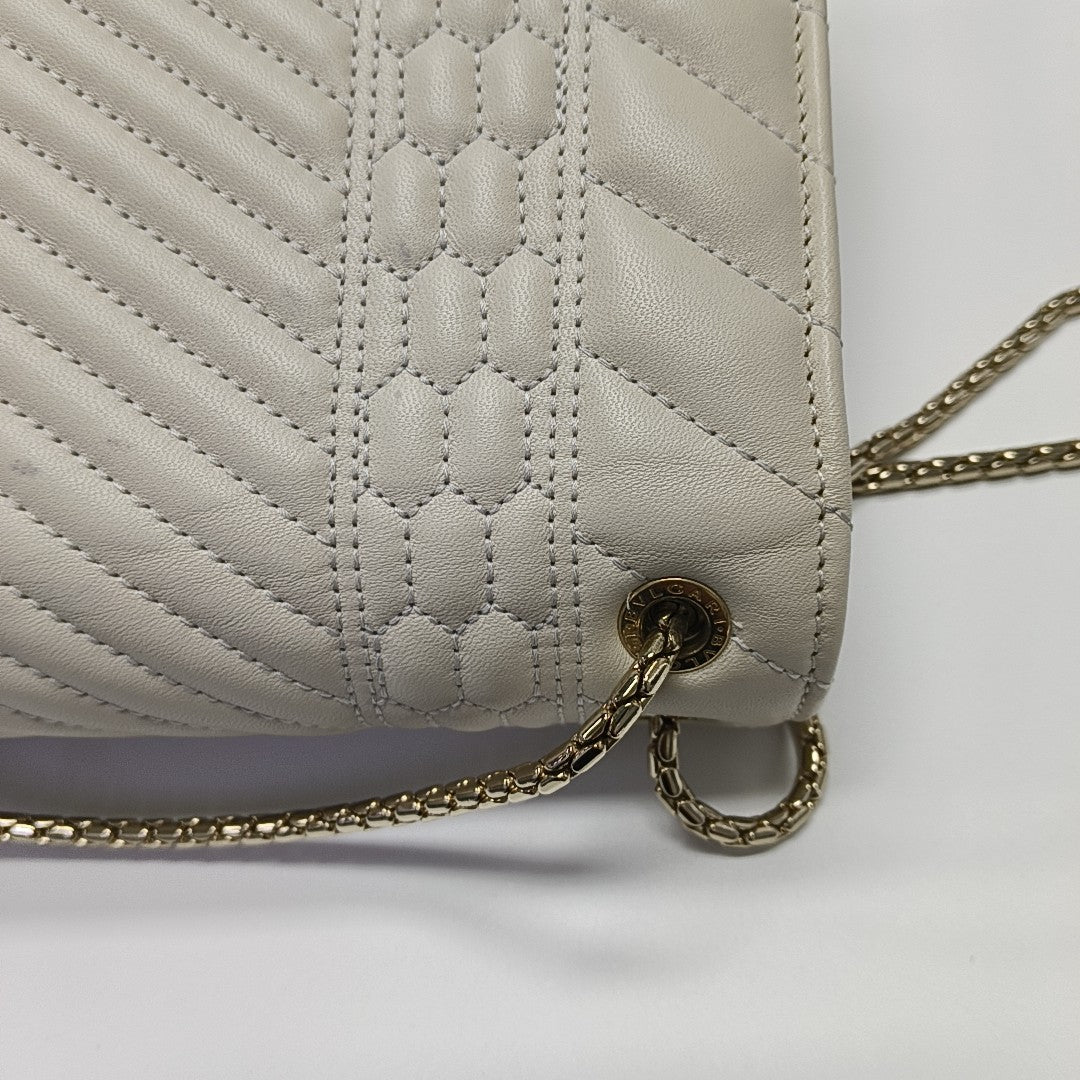 SERPENTI FOREVER Quilted Leather White