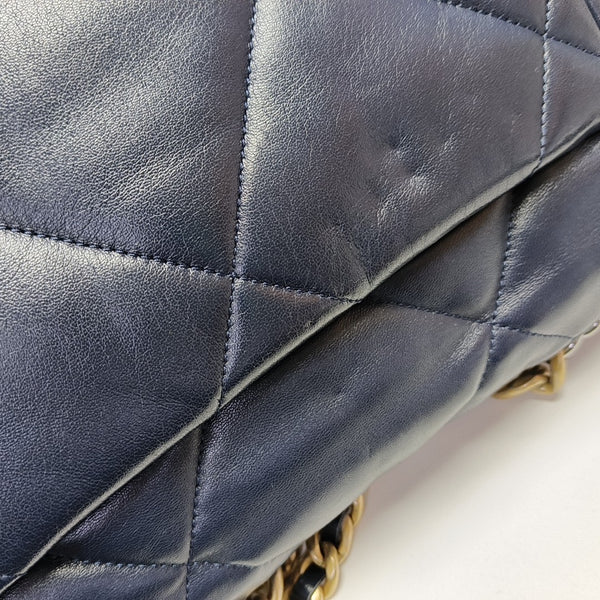 CHANEL 19 Small Quilted Lambskin Blue