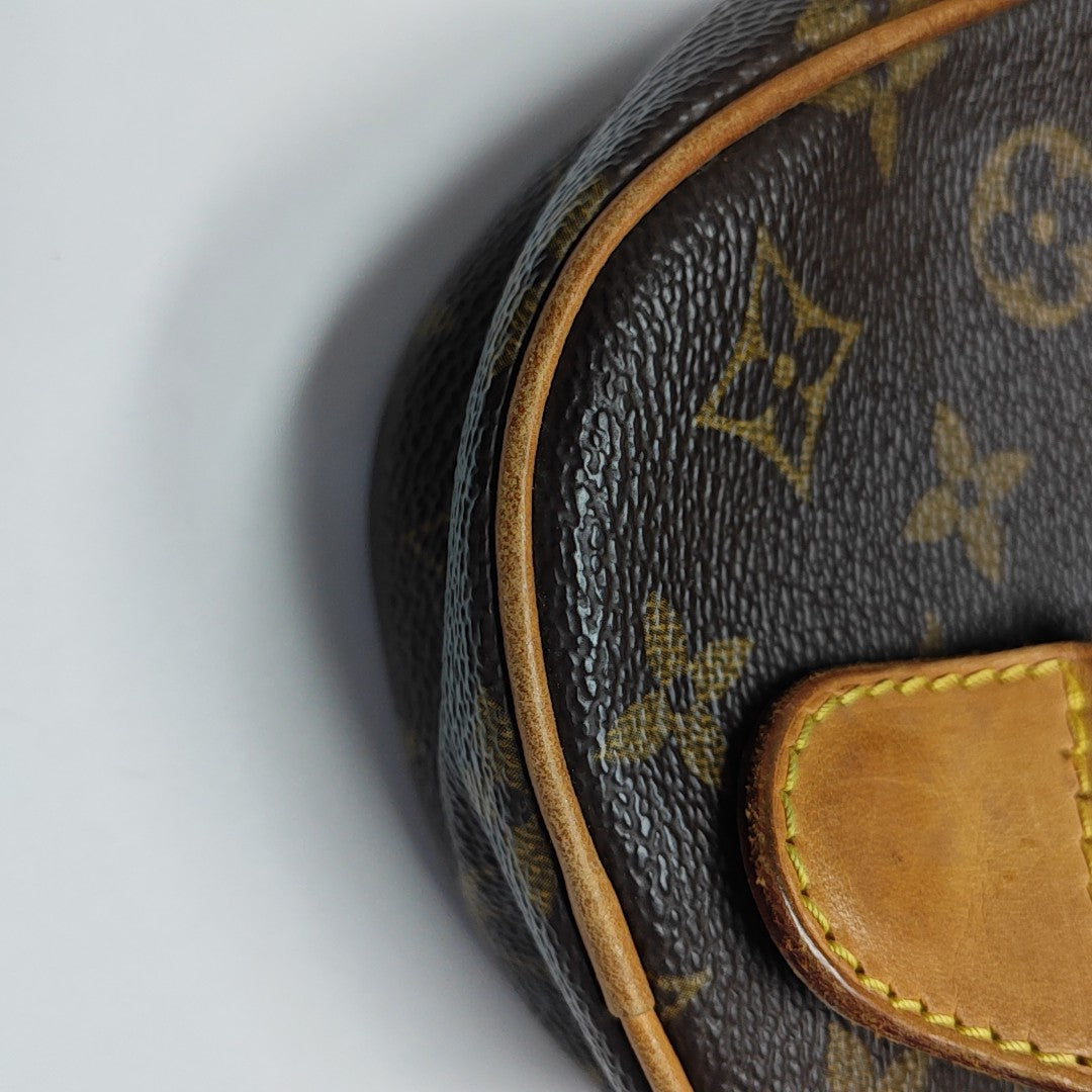 GANGE Monogram Coated Canvas Brown