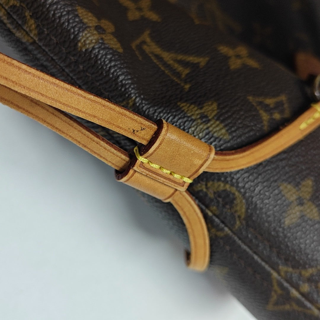 NEVERFULL MM Monogram Coated Canvas Brown