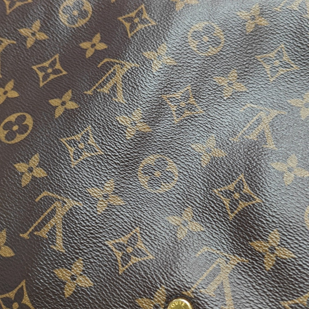 MONTAIGNE Monogram Coated Canvas Brown