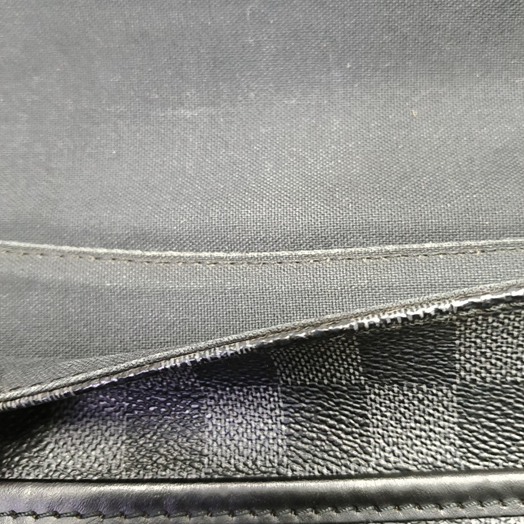 DANIEL MM Damier Graphite Coated Canvas Gray
