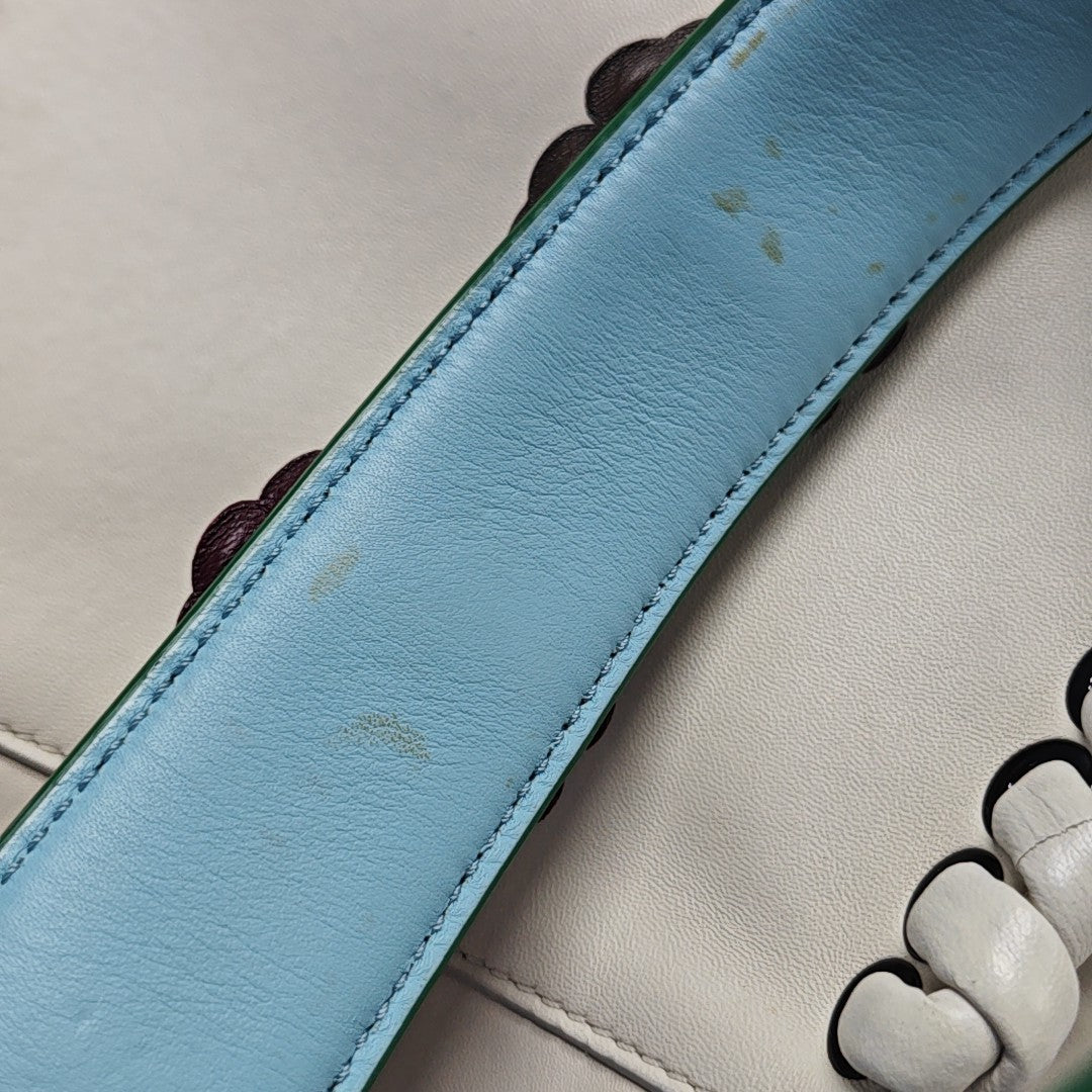Peekaboo Mini Calfskin White