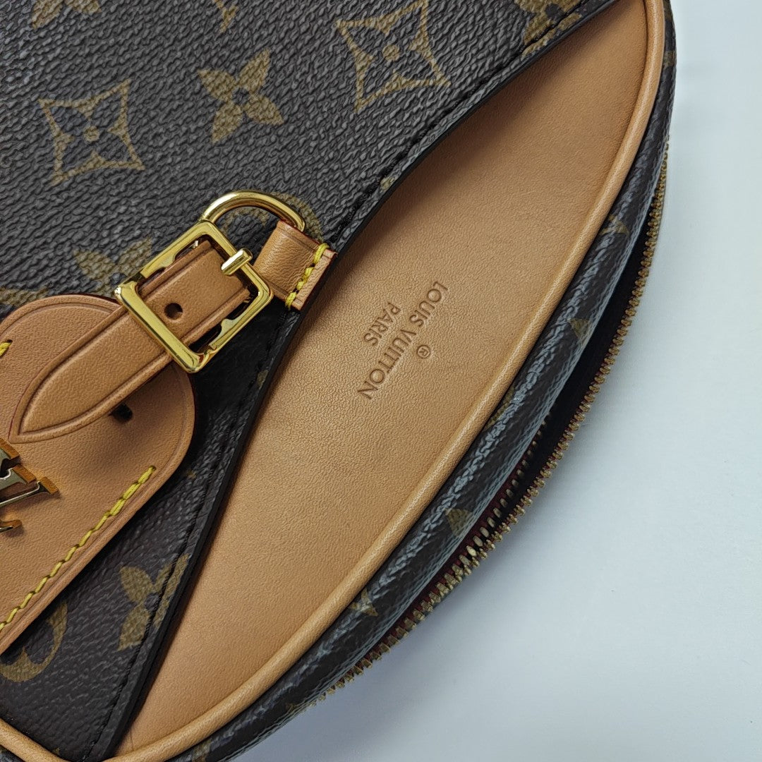 DEAUVILLE Mini Monogram Coated Canvas Brown