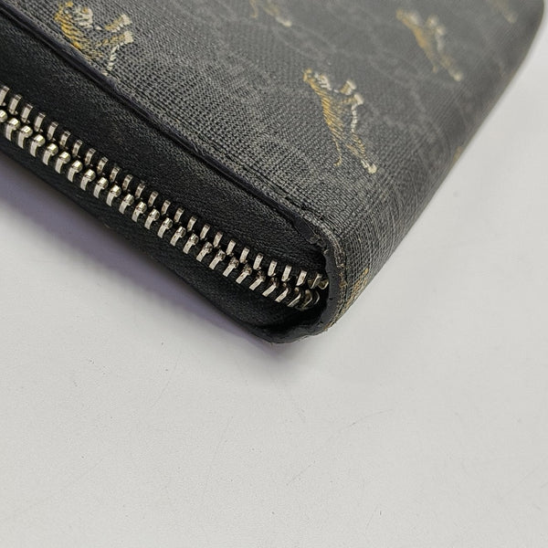 Monogram Coated Canvas Clutch Black