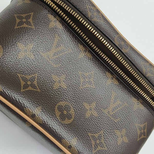 NICE Mini Monogram Coated Canvas Brown