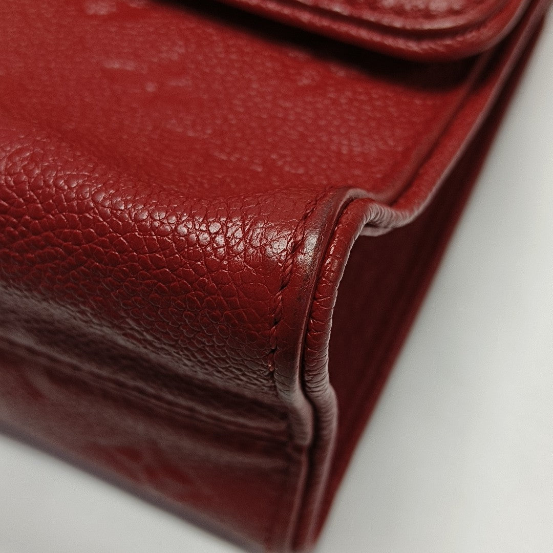 SAINT SULPICE PM Monogram Calfskin Red