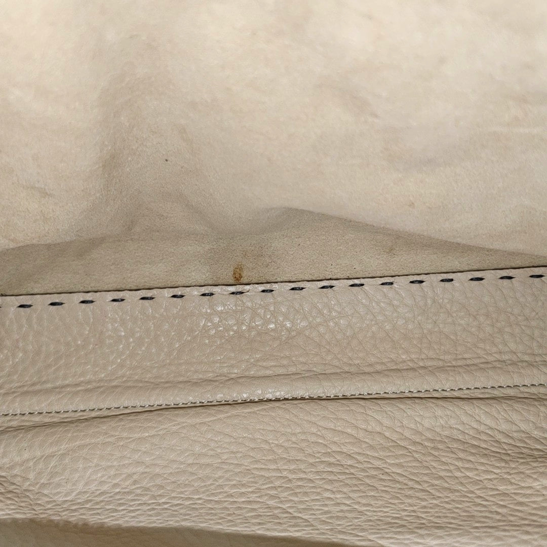 Authenticated pre-owned  Peekaboo Medium Calfskin Gray - Tote Bag at Looply