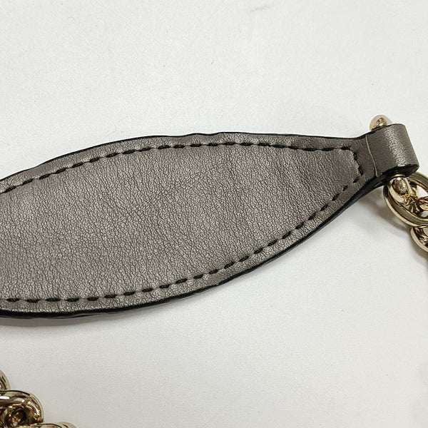 Emily Chain Monogram Calfskin Gray
