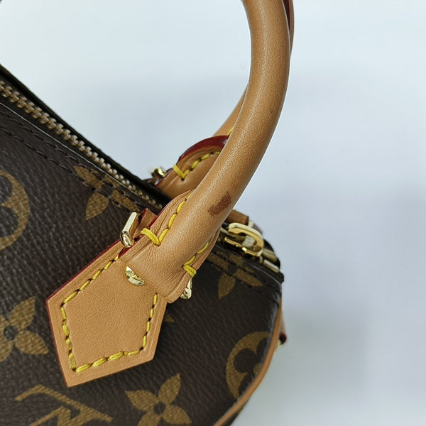 SPEEDY Nano Monogram Coated Canvas Brown