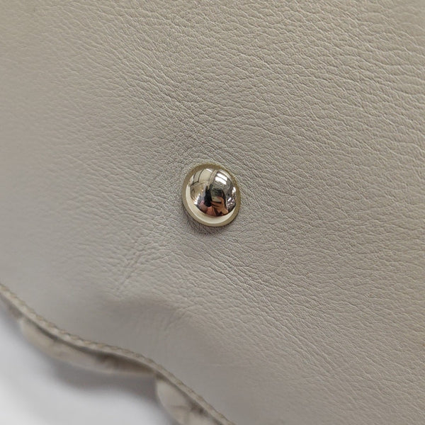 Monogram Calfskin Top Handle Bag White