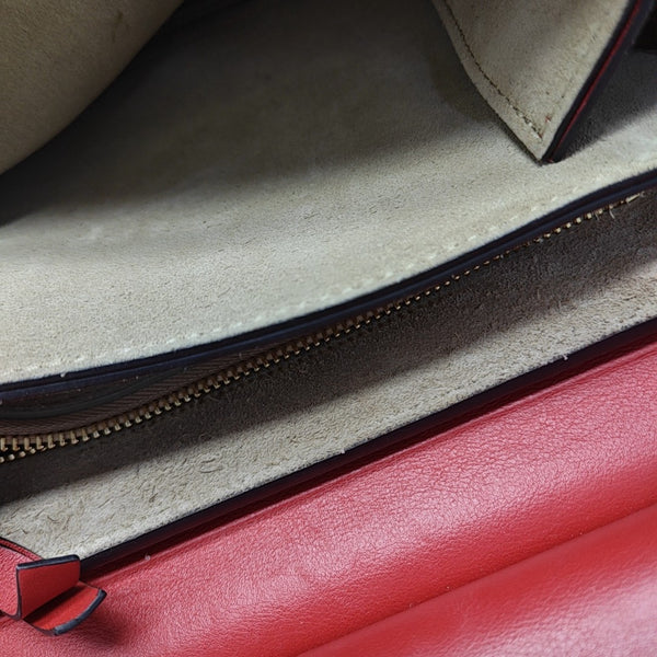 Faye Medium Patent Leather Red