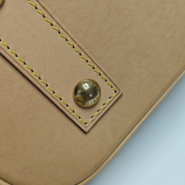 ALMA BB Monogram Coated Canvas Brown
