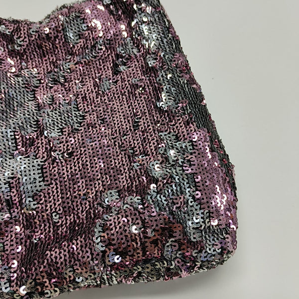Special Material Top Handle Bag Silver