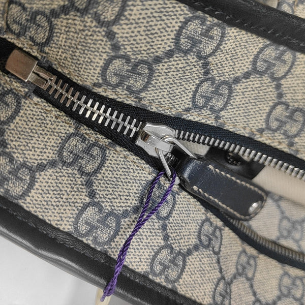 Monogram Coated Canvas Tote Bag Black
