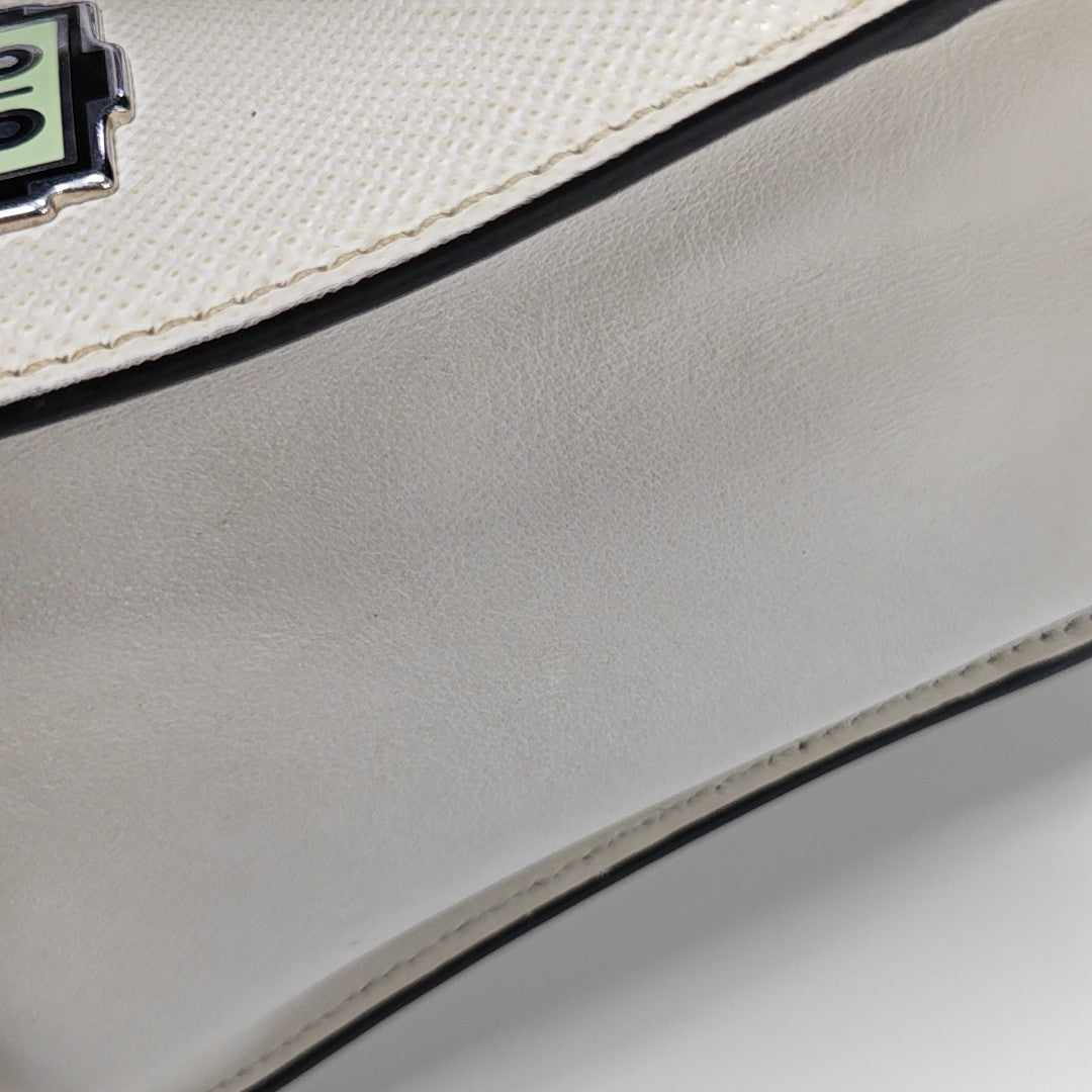 Monochrome Saffiano Calfskin White