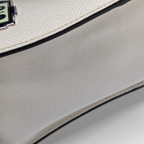 Monochrome Saffiano Calfskin White