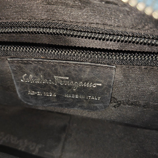 Calfskin Top Handle Bag Blue