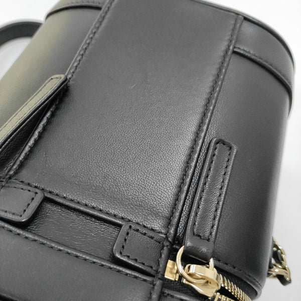 VINTAGE COSMETIC BAGS Lambskin Black
