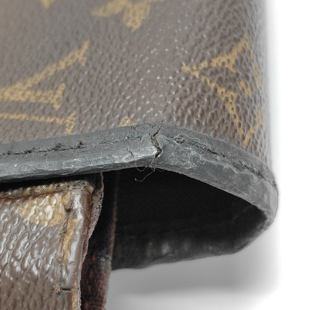Monogram Coated Canvas Shoulder Bag Brown