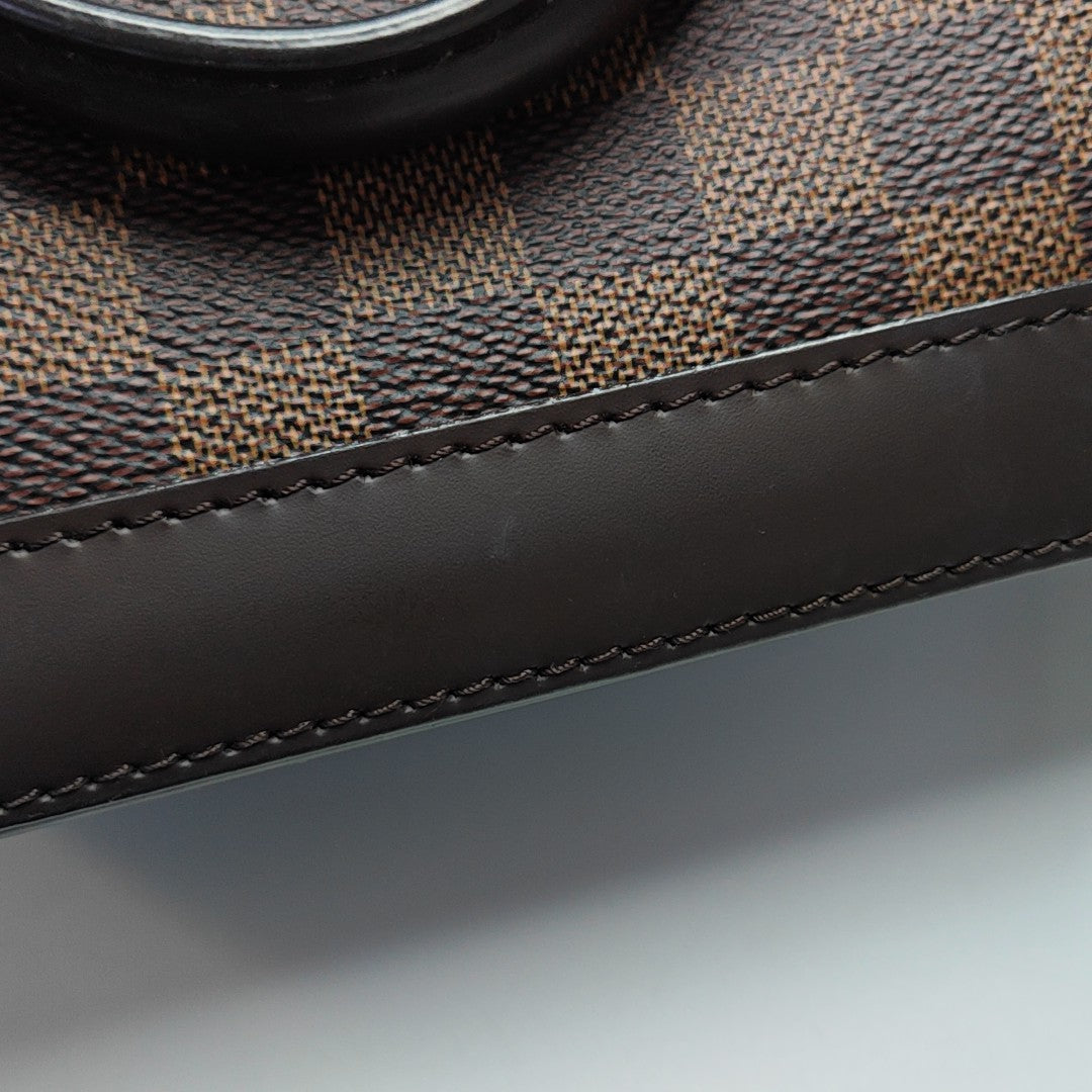 ALMA BB Damier Ebene Coated Canvas Brown