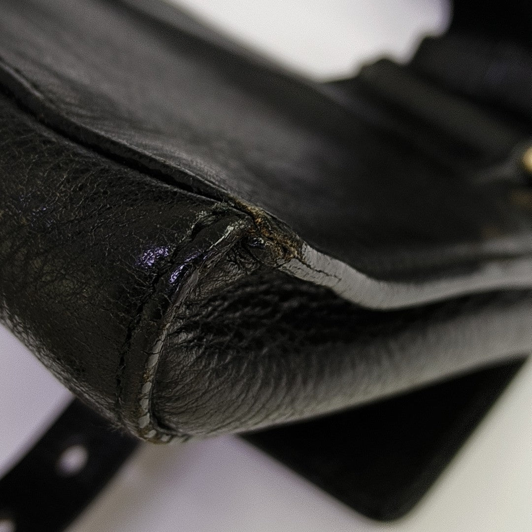 Calfskin Shoulder Bag Black