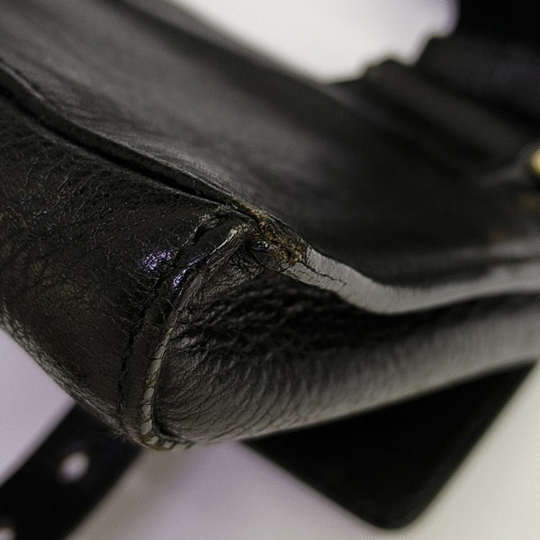 Calfskin Shoulder Bag Black