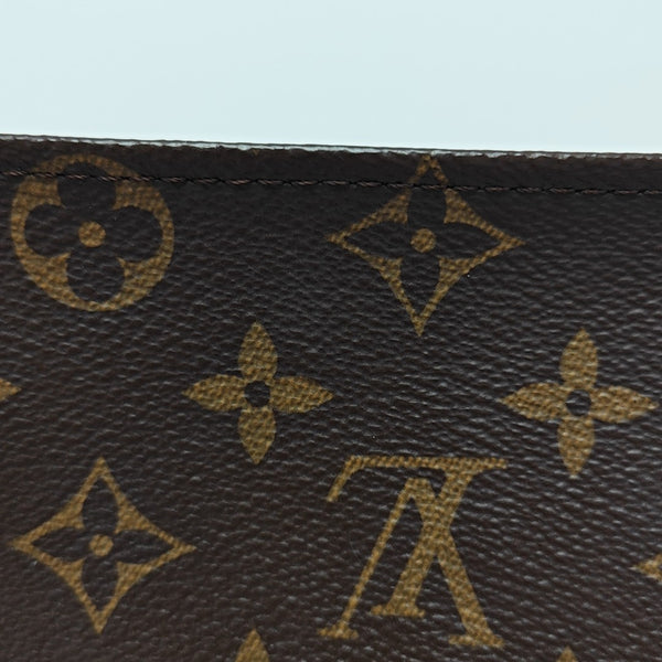 TOILET POCKET 19 Monogram Coated Canvas Brown