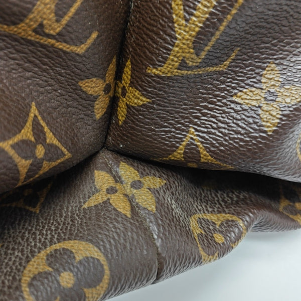 OLYMPE MM Monogram Coated Canvas Brown