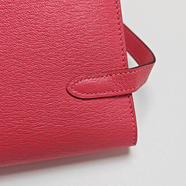 Kelly 20 Chèvre Mysore Pink Wallet
