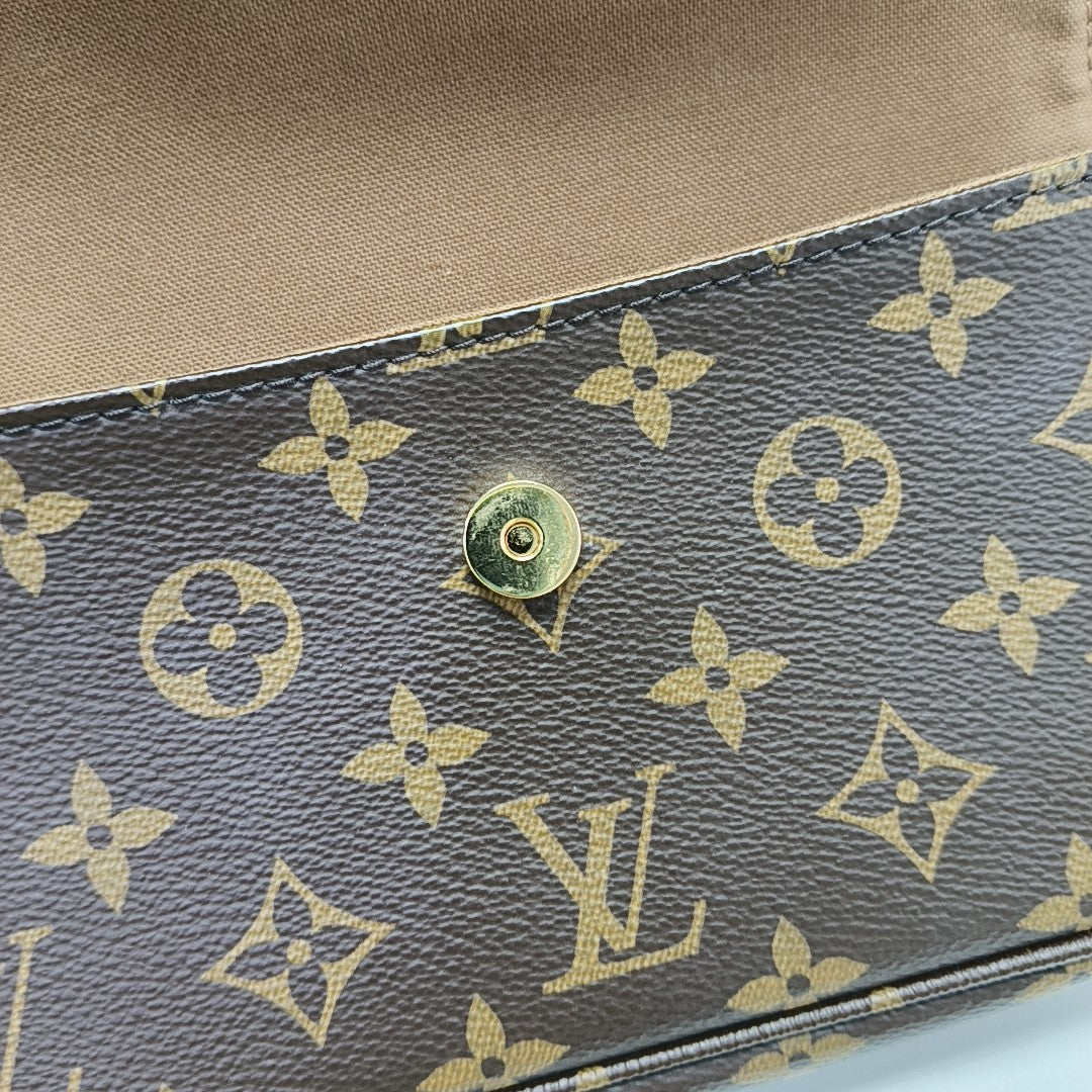IVY Monogram Coated Canvas Brown