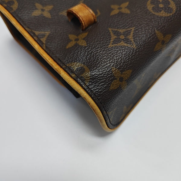 FLORENTINE Monogram Coated Canvas Brown