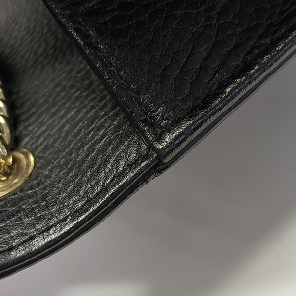 Interlocking G Small Calfskin Black