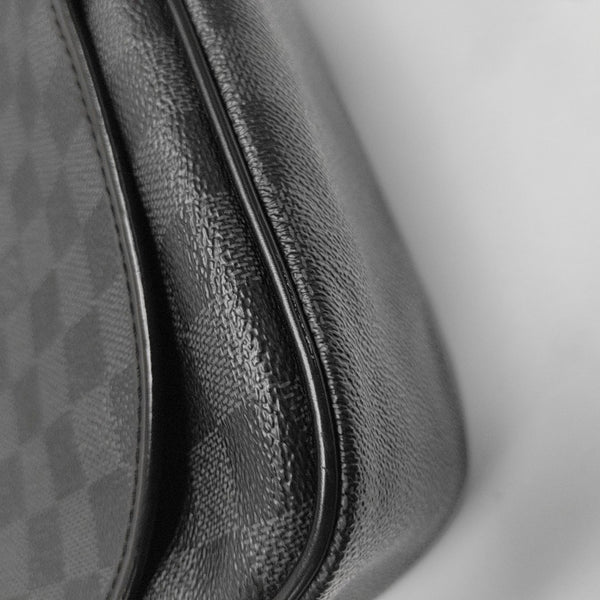 DANIEL GM Damier Graphite Coated Canvas Gray