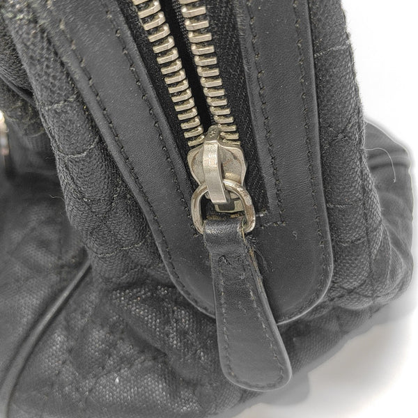 Cannage Coated Canvas Black