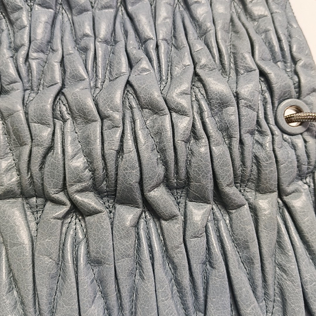 Matelassé Mini Lambskin Blue