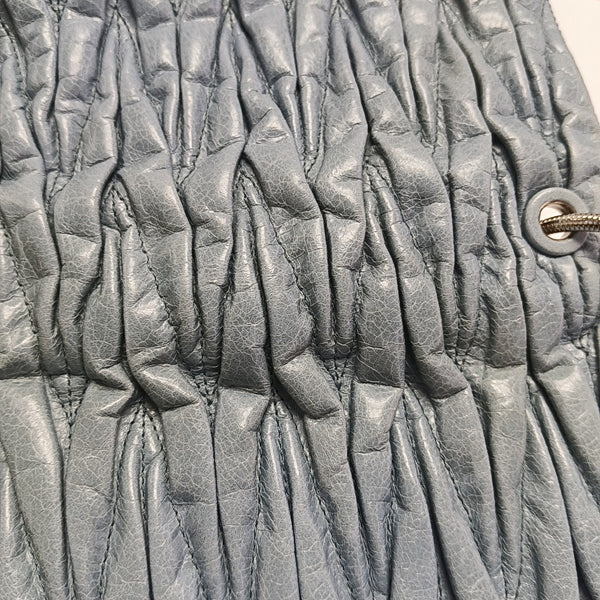 Matelassé Mini Lambskin Blue
