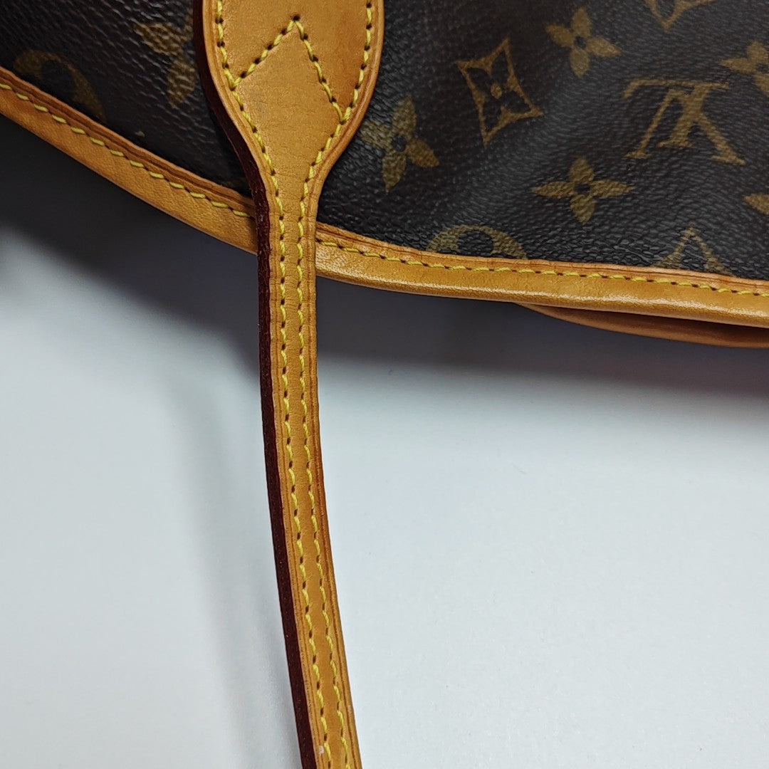 NEVERFULL GM Monogram Coated Canvas Brown