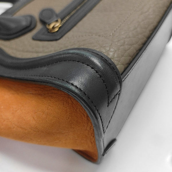 LUGGAGE Nano Calfskin Gray