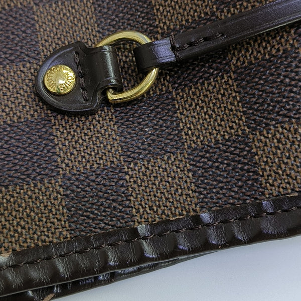NEVERFULL GM Damier Ebene Coated Canvas Brown