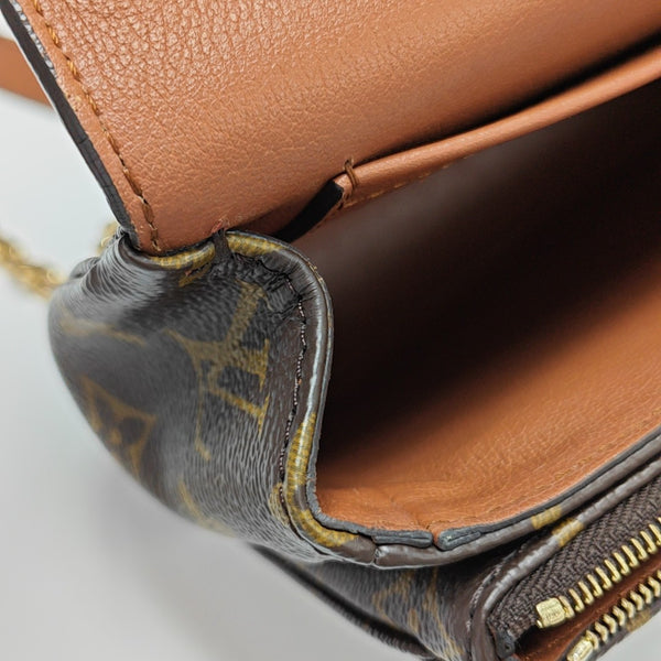 MARCEAU Monogram Coated Canvas Brown