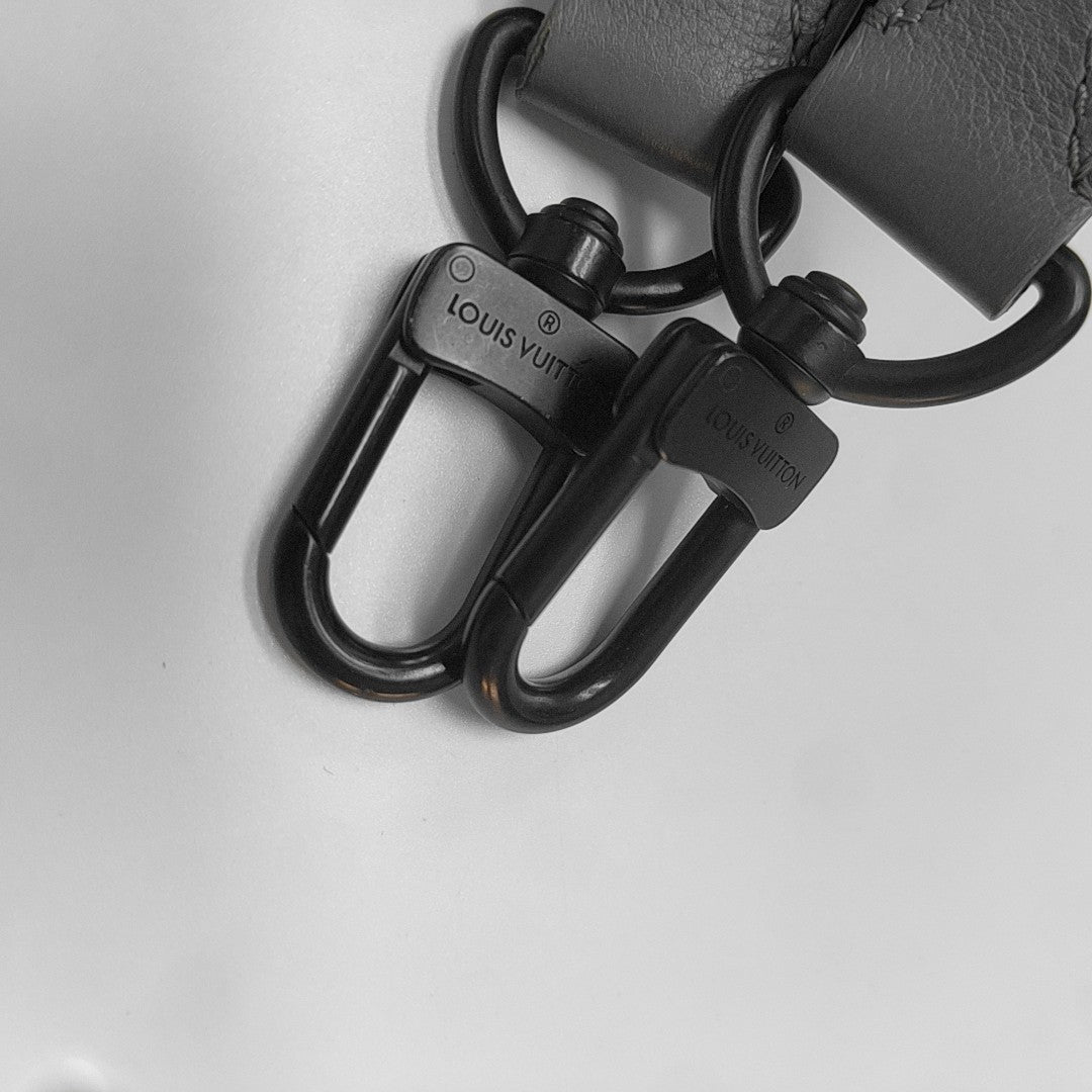 TRIO Monogram Calfskin Gray