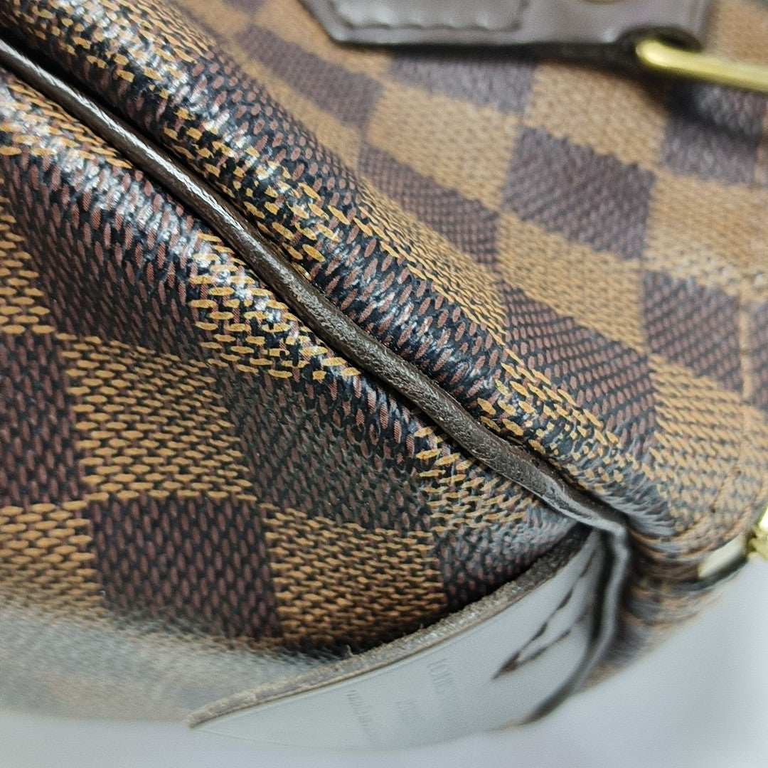 SPEEDY 25 Lona revestida Damier Ebene Marrón
