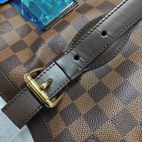 HAMPSTEAD GM Damier Ebene Coated Canvas Brown