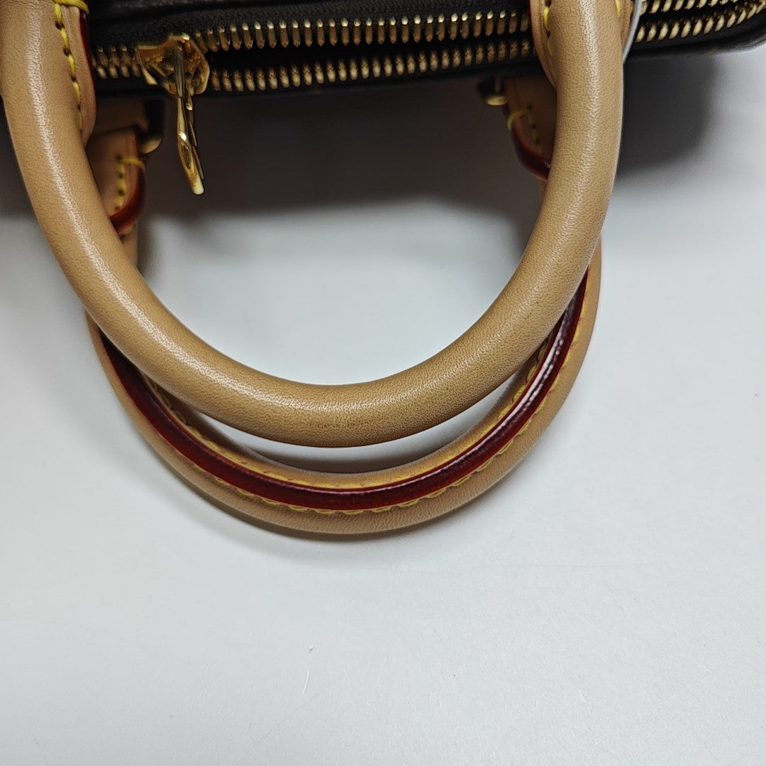 SPEEDY 20 Monogram Coated Canvas Brown