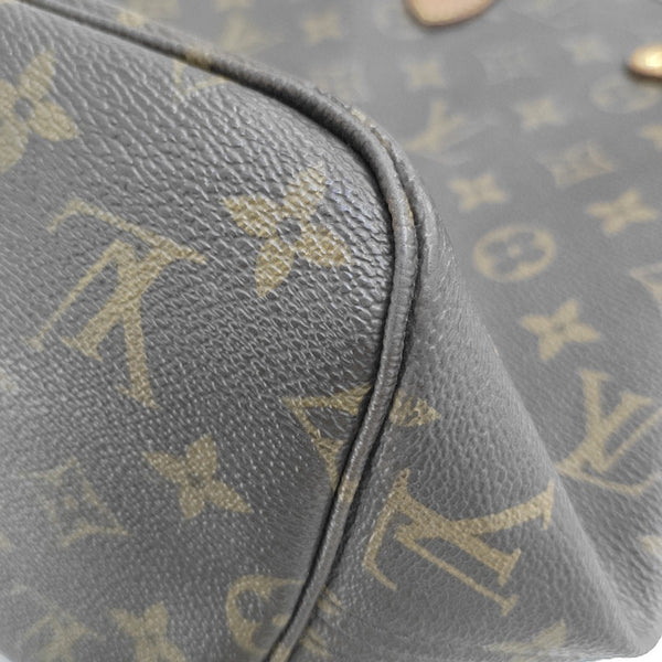 NEVERFULL MM Monogram Coated Canvas Brown