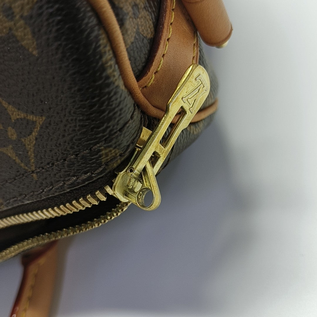 SPEEDY 30 Monogram Coated Canvas Brown