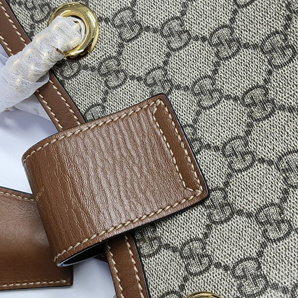 Padlock Small Monogram Coated Canvas Beige